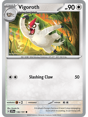 Vigoroth - 146/191 - Common - SSP 
