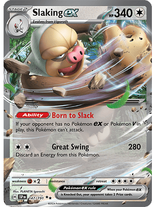 Slaking ex - 147/191 - Double Rare - SSP