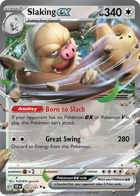 Slaking ex - 147/191 - Double Rare - SSP