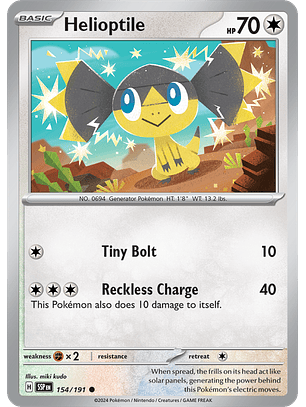 Helioptile - 154/191 - Common - SSP 