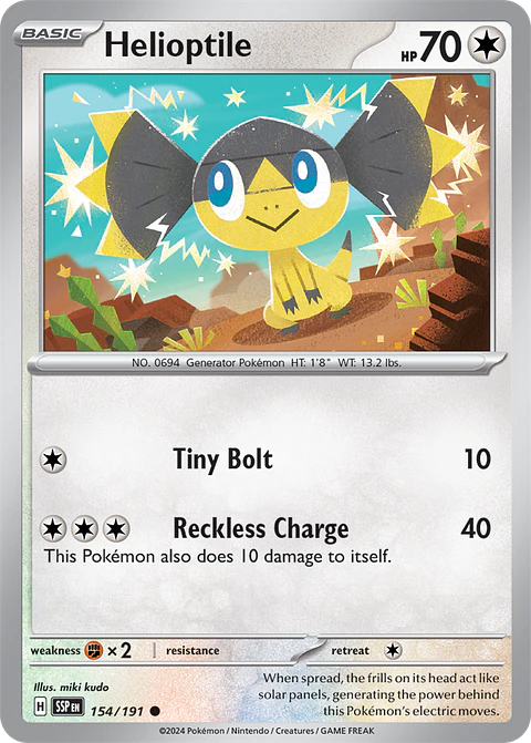 Helioptile - 154/191 - Common - SSP 