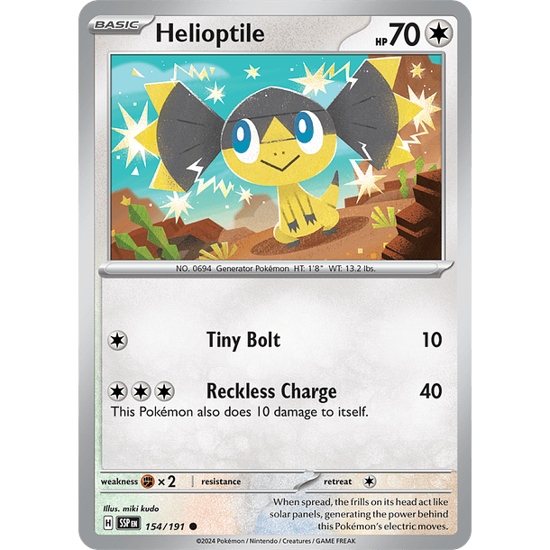 Helioptile - 154/191 - Common - SSP 