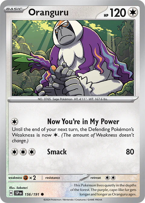 Oranguru - 156/191 - Common - SSP 