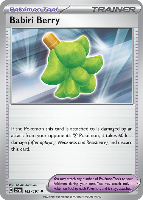 Babiri Berry - 163/191 - Uncommon - SSP