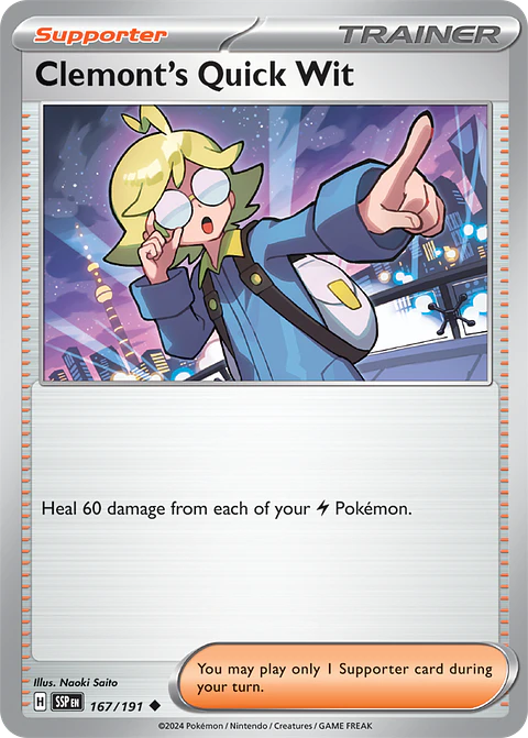 Clemont's Quick wit - 167/191 - Uncommon - SSP 