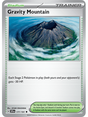 Gravity Mountain - 177/191 - Uncommon - SSP 