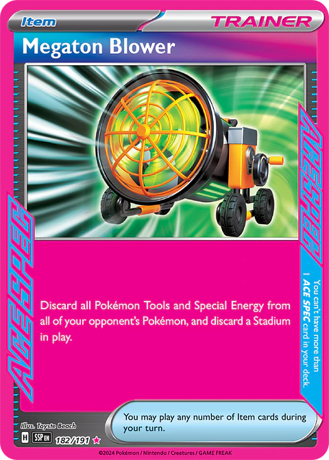 megaton Blower - 182/191 - Ace Spec Rare - SSP
