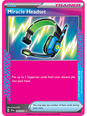 Miracle Headset - 183/191 - Ace Spec Rare - SSP 