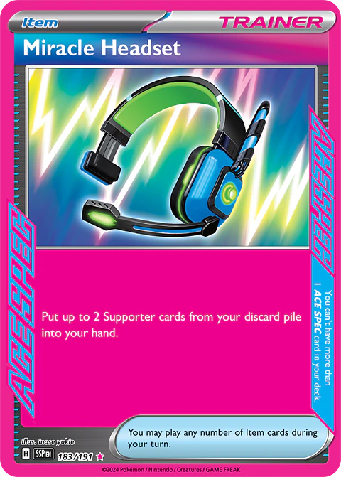 Miracle Headset - 183/191 - Ace Spec Rare - SSP 