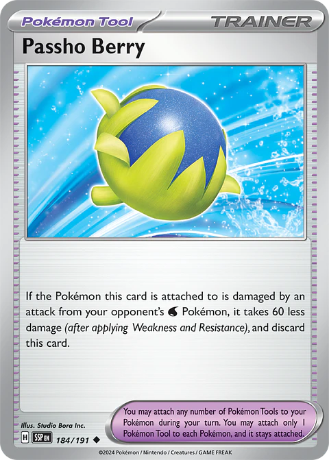 Passho Berry - 184/191 - Uncommon - SSP 