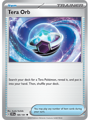 Tera Orb - 189/191 - Uncommon - SSP 