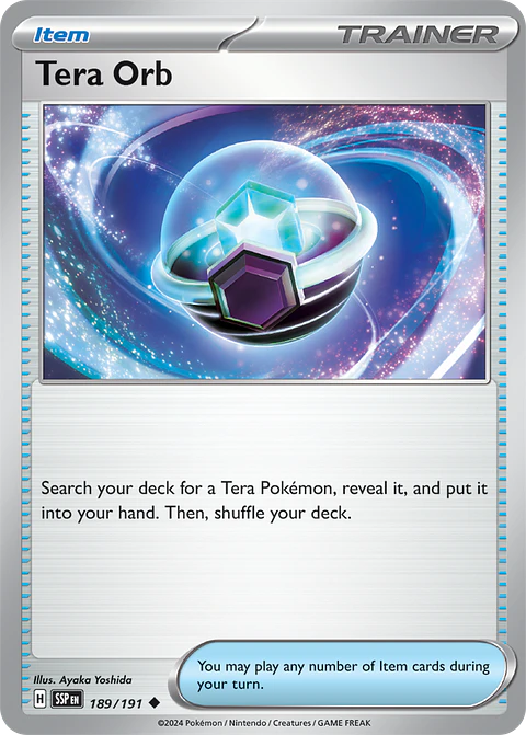 Tera Orb - 189/191 - Uncommon - SSP 