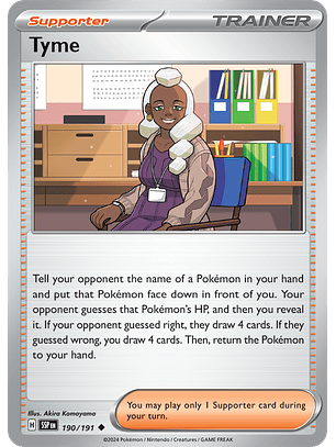 Tyme - 190/191 - Uncommon - SSP 