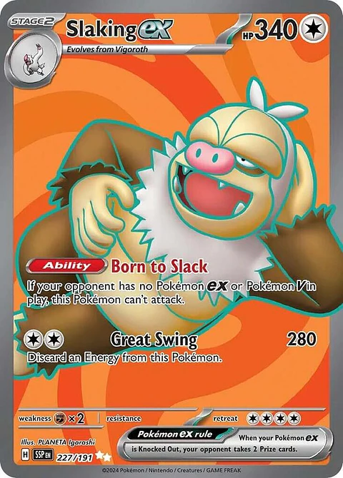 Slaking ex - 227/191 - Ultra Rare - SSP 