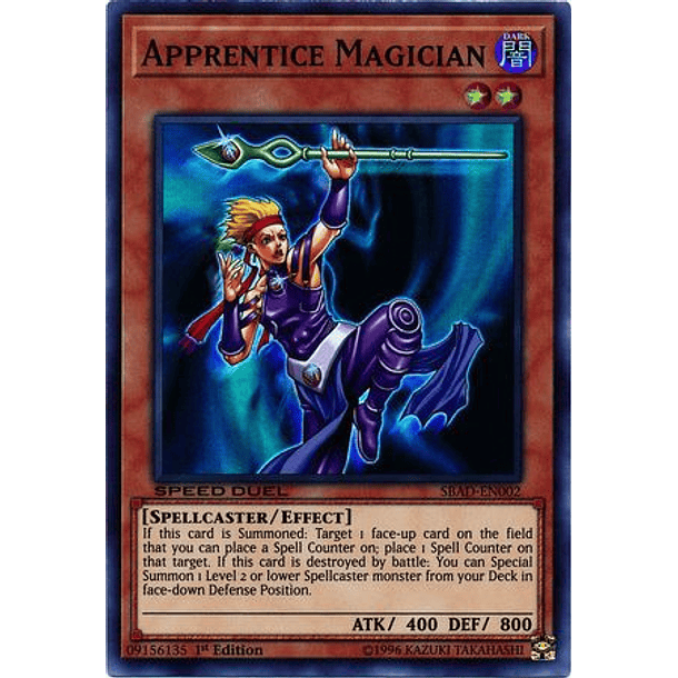 Apprentice Magician - SBAD-EN002 - Super Rare