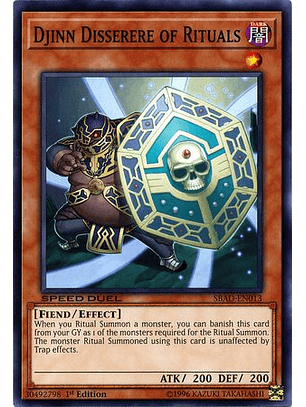 Djinn Disserere of Rituals - SBAD-EN013 - Common