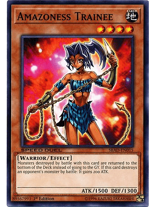 Amazoness Trainee - SBAD-EN015 - Common