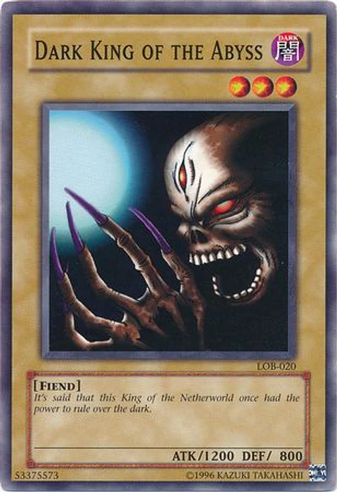 Dark King of the Abyss - LOB-020 - Common 