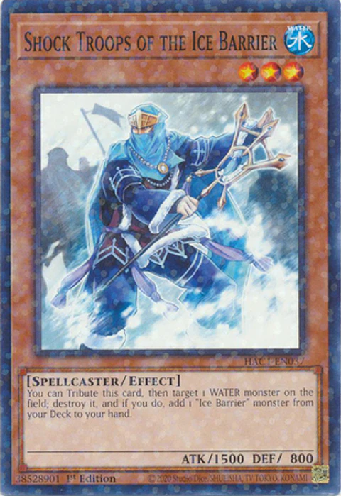 Shock Troops of the Ice Barrier HAC1-EN037 Duel Terminal Common Parallel