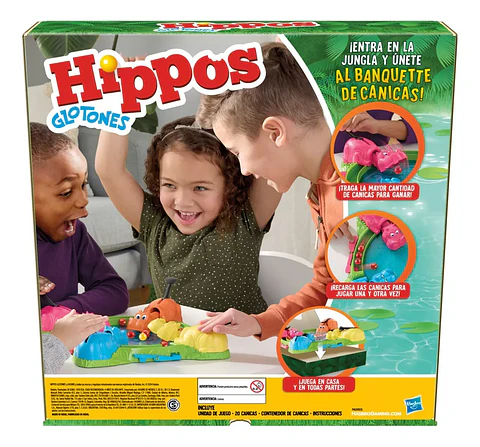 Hippos Glotones - Hasbro Gaming 