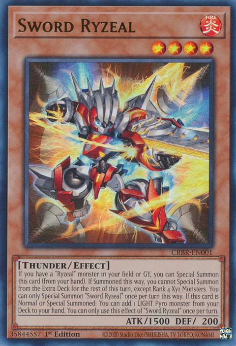 Sword Ryzeal - CRBR-EN001 - Ultra Rare 