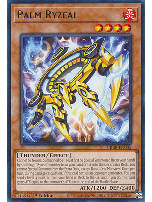 Palm Ryzeal - CRBR-EN005 - Rare 