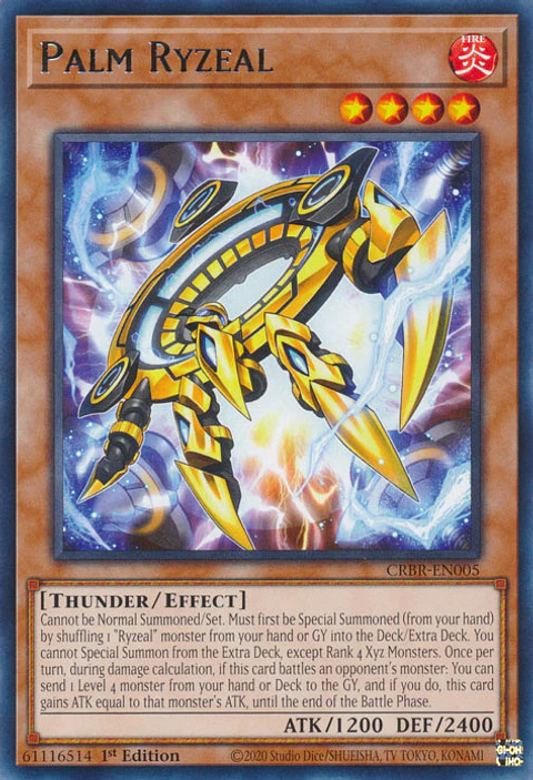 Palm Ryzeal - CRBR-EN005 - Rare 