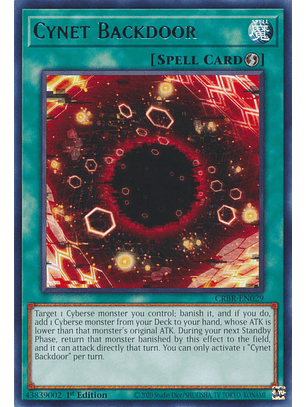 Cynet Backdoor - CRBR-EN029 - Rare 