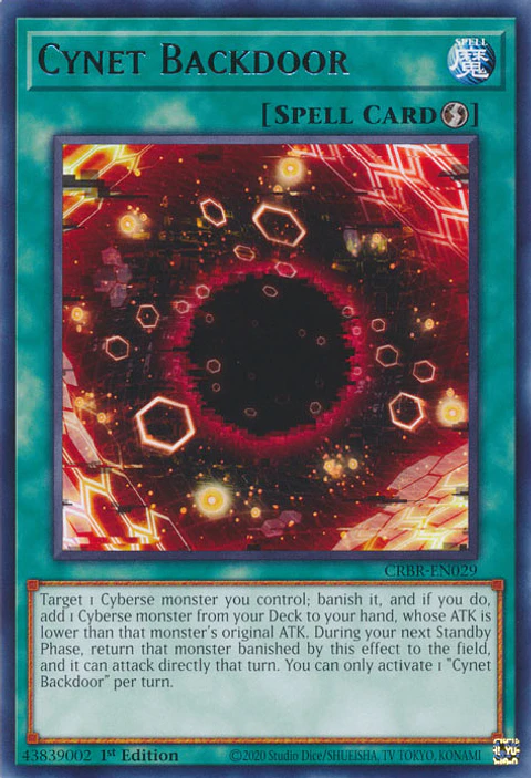 Cynet Backdoor - CRBR-EN029 - Rare 