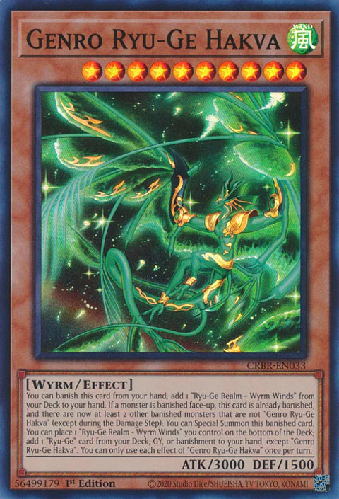 Genro Ryu-Ge Hakva - CRBR-EN033 - Super Rare 