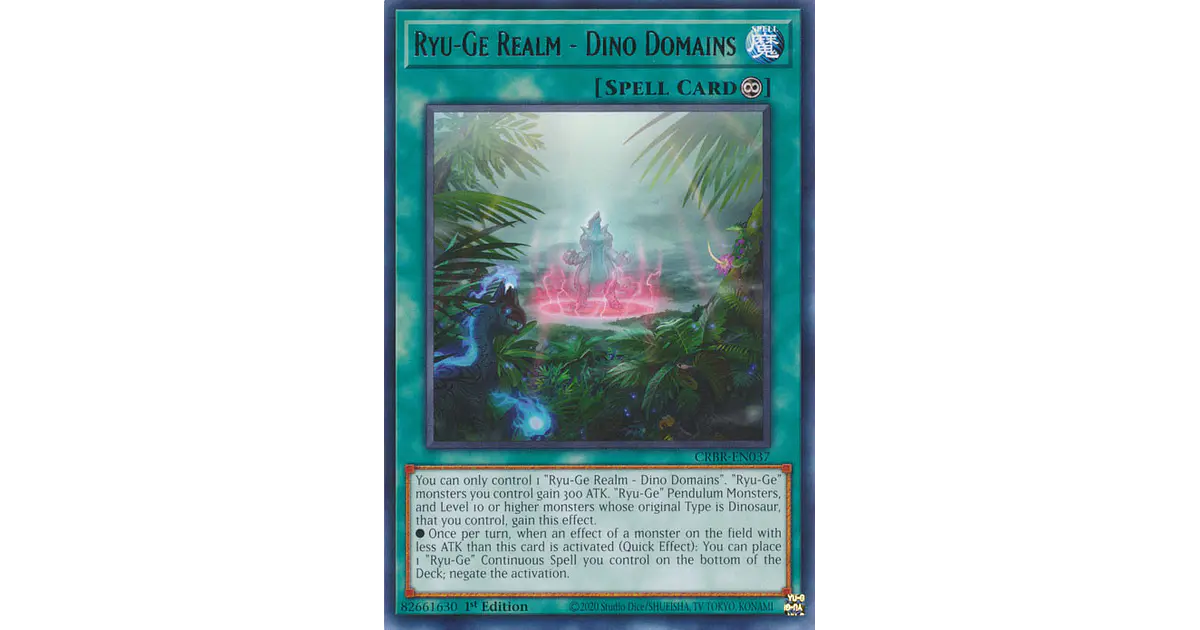 Ryu-Ge Realm - Dino Domains - CRBR-EN037 - Rare