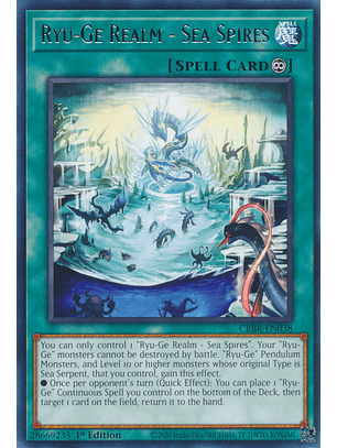 Ryu-Ge Realm - Sea Spires - CRBR-EN038 - Rare 