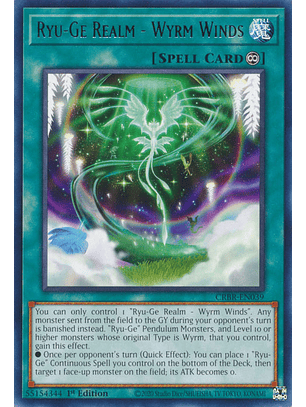 Ryu-Ge Realm - Wyrm Winds - CRBR-EN039 - Rare 