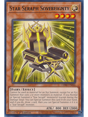 Star Seraph Sovereignty - CRBR-EN046 - Rare 