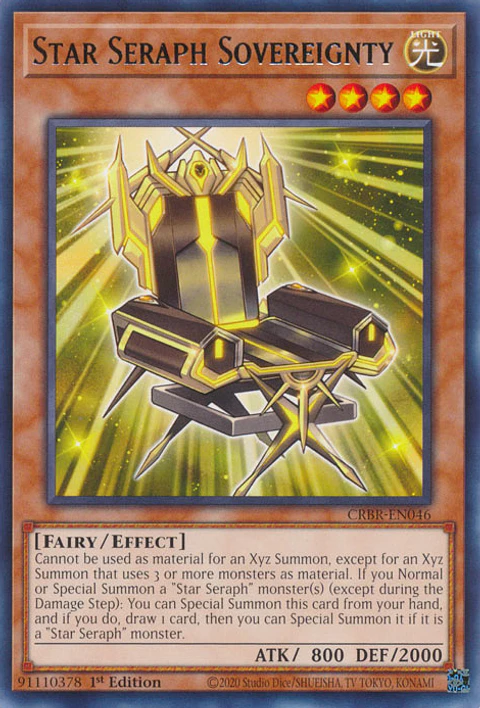 Star Seraph Sovereignty - CRBR-EN046 - Rare 