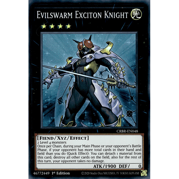 Evilswarm Exciton Knight - CRBR-EN048 - Super Rare 