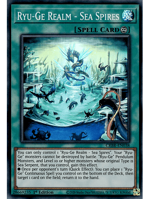 Ryu-Ge Realm - Sea Spires - CRBR-EN038 - Super Rare 