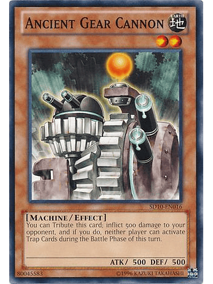 Ancient Gear Cannon - SD10-EN016 - Common