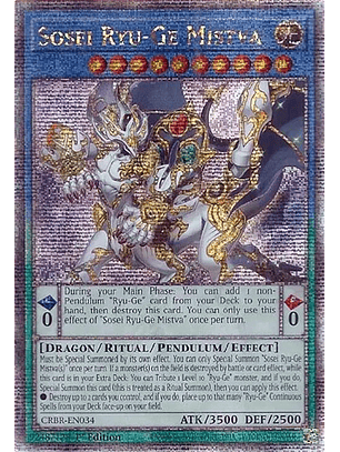 Sosei Ryu-Ge Mistva - CRBR-EN034 - Quarter Century Secret Rare