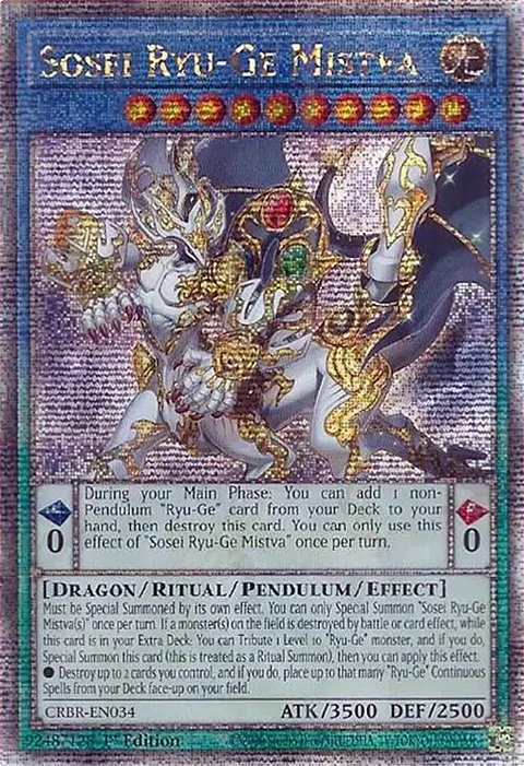 Sosei Ryu-Ge Mistva - CRBR-EN034 - Quarter Century Secret Rare