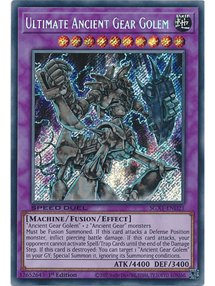 Ultimate Ancient Gear Golem - SGX1-END21 - Secret Rare
