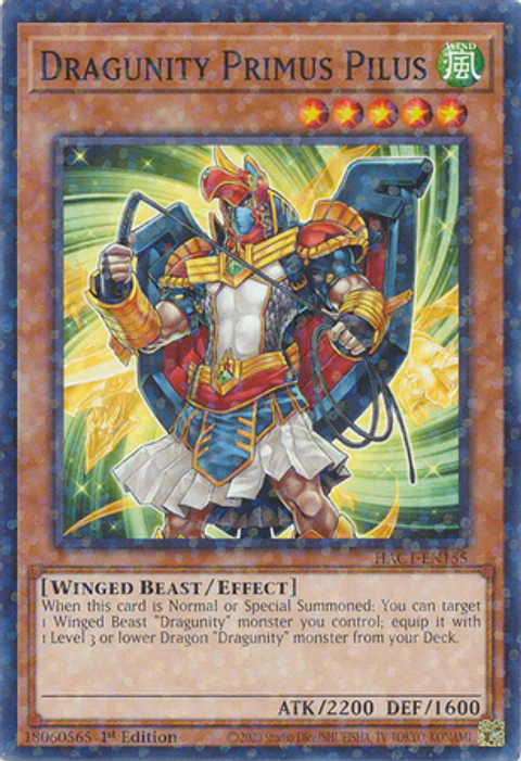 Dragunity Primus Pilus - HAC1-EN155 - Duel Terminal Common Parallel 
