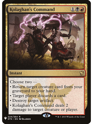 Kolaghan's Command - PLST - Rare 
