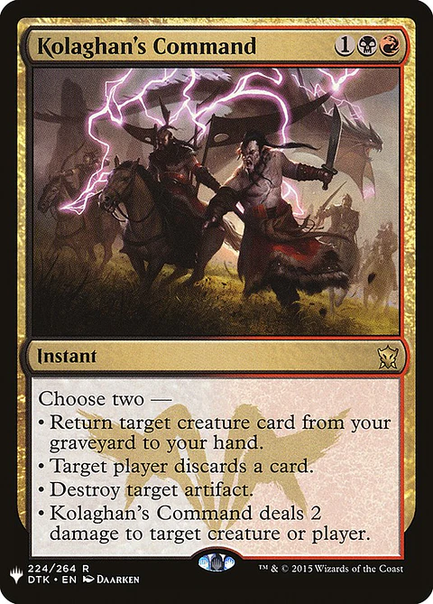 Kolaghan's Command - PLST - Rare 
