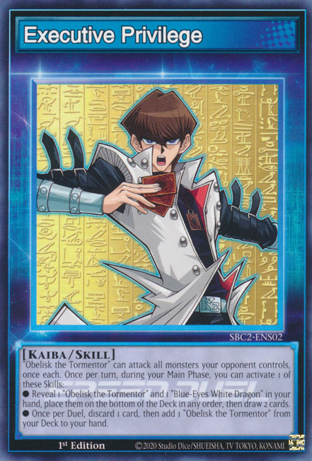 Executive Privilege - SBC2-ENS02 - Skill Card 1