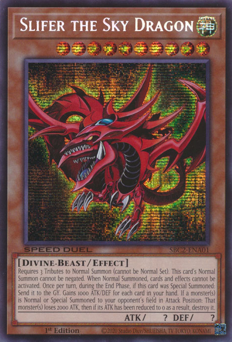 Slifer the Sky Dragon - SBC2-ENA01 - Prismatic Secret Rare 1