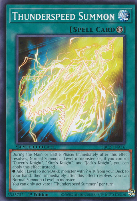 Thunderspeed Summon - SBC2-ENA16 - Common 