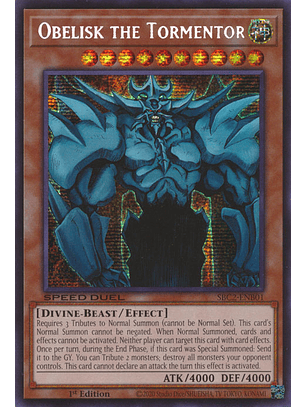 Obelisk the Tormentor - SBC2-ENB01 - Prismatic Secret Rare