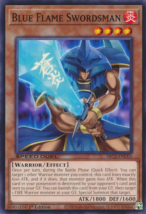 Blue Flame Swordsman - SBC2-ENC05 - Common 