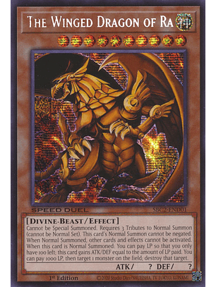The Winged Dragon of Ra - SBC2-END01 - Prismatic Secret Rare 